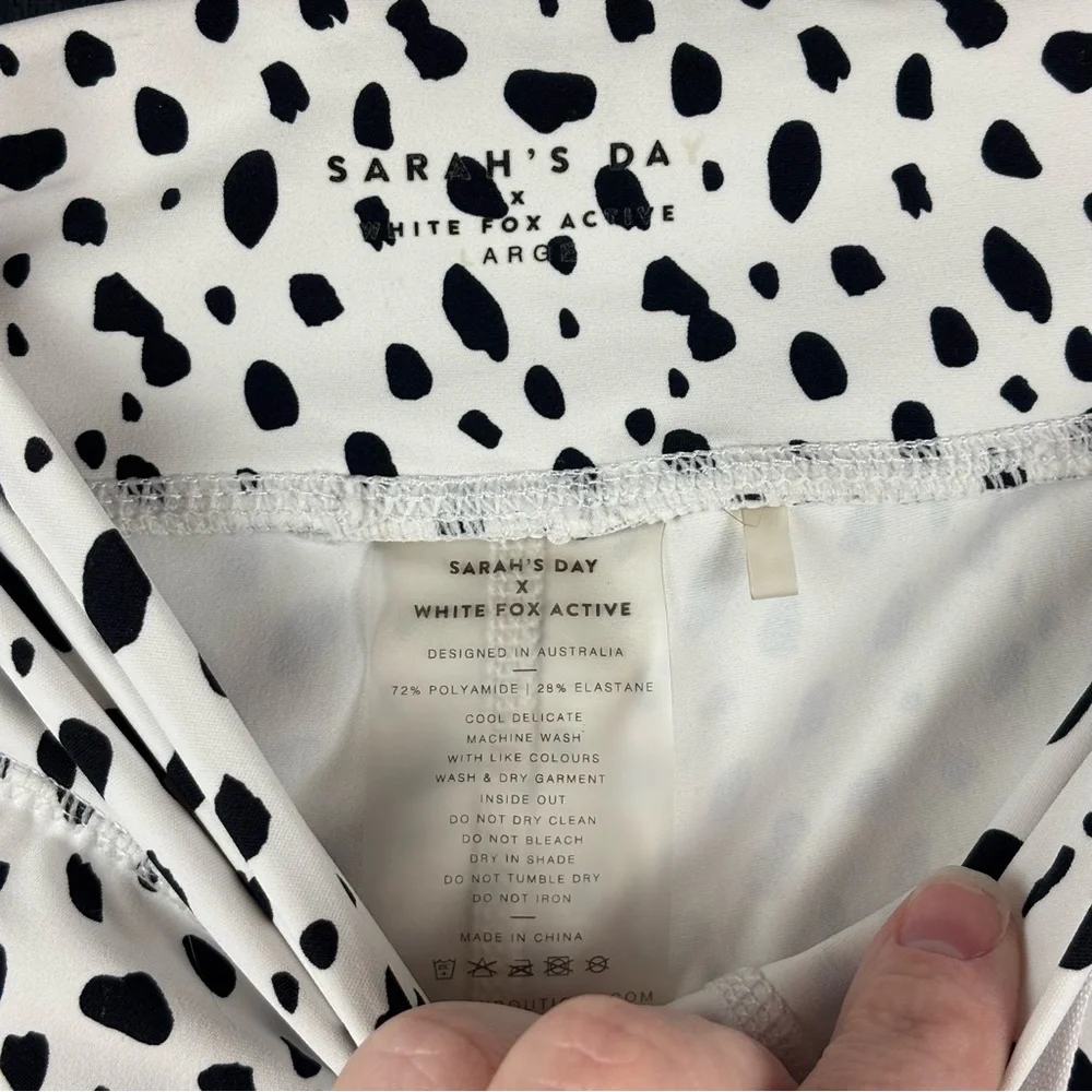 White Fox Boutique Dalmatian Print Leggings - Picture 6 of 11